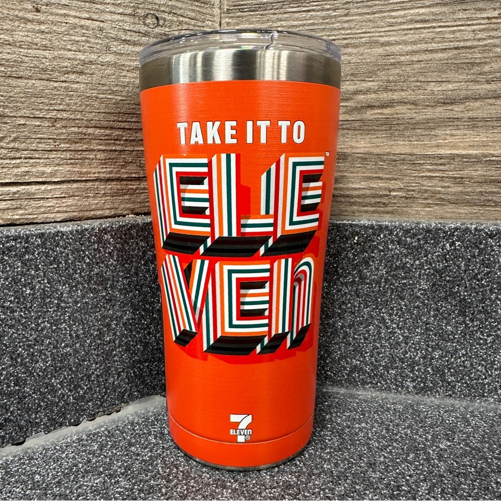 7-Eleven 20oz Slurpee and BigGulp Orange Tumbler